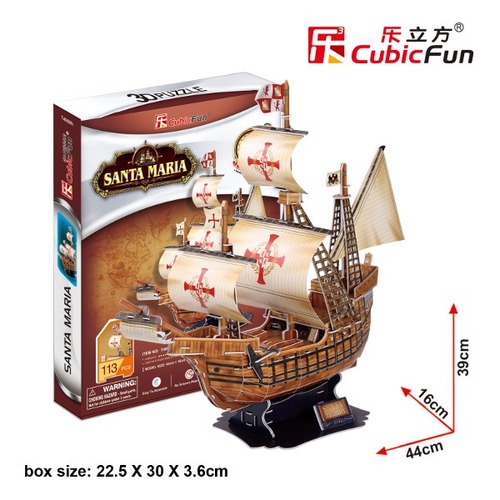 Żaglowiec Santa Maria PUZZLE 3D 