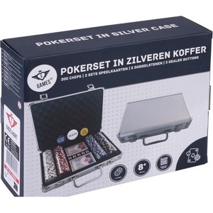 Zestaw do pokera 200szt dice chips