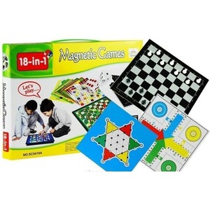 Zestaw gier 18w1 szachy magnetyczne