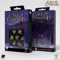 Zestaw kości Zew Cthulhu 7. Edycja - Niebiesko-zielone i złote