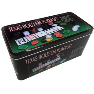 Zestaw pokerowy Texas Hold'em w puszce 200 szt.