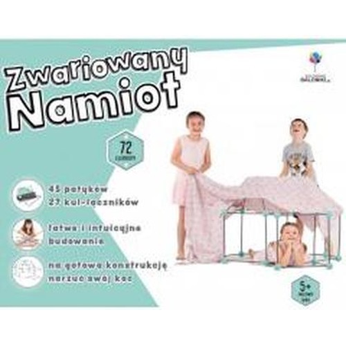 Zwariowany namiot miętowo-szary